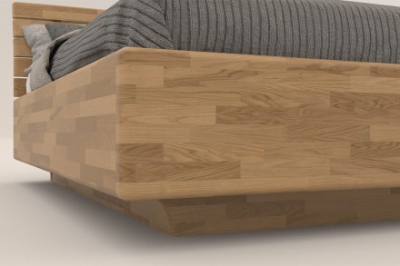 Ak dávate prednosť prírodným materiálom pred textíliami, potom by vo vašom výbere nemala chýbať celomasívna posteľ Air z dubu či buku.