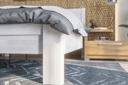 Robustná masívna posteľ Sion H1 bude dôstojnou dominantou vašej spálne, do ktorej prinesie útulnosť aj komfort.