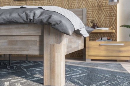 Robustná masívna posteľ Sion H1 bude dôstojnou dominantou vašej spálne, do ktorej prinesie útulnosť aj komfort.