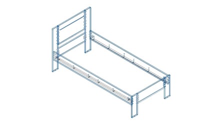 Hľadáte kvalitnú posteľ, s ktorou budete spokojní roky? Už nehľadajte.  Posteľ Amien s jednoduchým a praktickým plným čelom je tá správna voľba.