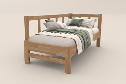 Milujete vôňu dreva? Tak je táto celomasívna posteľ perfektnou voľbou pre vás, pretože je z najkvalitnejších drevín buku a dubu.