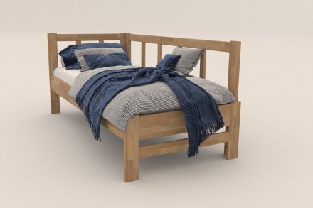 Milujete vôňu dreva? Tak je táto celomasívna posteľ perfektnou voľbou pre vás, pretože je z najkvalitnejších drevín buku a dubu.