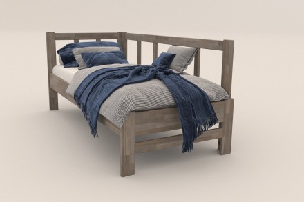 Milujete vôňu dreva? Tak je táto celomasívna posteľ perfektnou voľbou pre vás, pretože je z najkvalitnejších drevín buku a dubu.