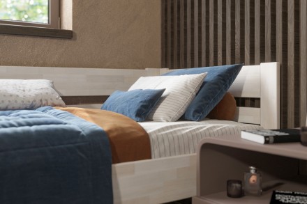 Vyberáte posteľ, ktorá vám vydrží niekoľko desiatok rokov? S celomasívnou posteľou Wanda sa to dá.