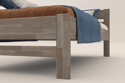 Vyberáte posteľ, ktorá vám vydrží niekoľko desiatok rokov? S celomasívnou posteľou Wanda sa to dá.