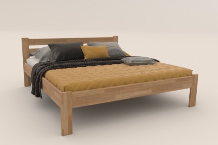 Posteľ z bukového alebo dubového masívu