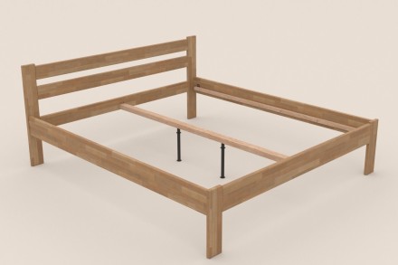 Posteľ z bukového alebo dubového masívu