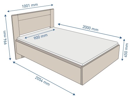 Predstavujeme zázrak moderného dizajnu a trvácneho remeselného spracovania v podobe postele Siena.