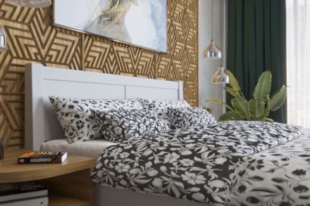 Robustná masívna posteľ Sion K3 bude dôstojnou dominantou vašej spálne, do ktorej prinesie útulnosť aj komfort.