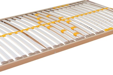 Motorový rošt s 5 anatomickými zónami a 28 lamelami vhodný pre príjemnejšiu relaxáciu a lepšiu oporu bedier.