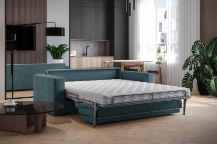 Rozkladacia pohovka pre každodenné spanie Lugano v nadčasovom dizajne zaujme svojou jednoduchosťou
a eleganciou.