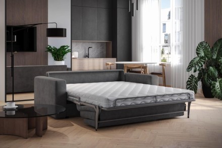 Rozkladacia pohovka pre každodenné spanie Lugano v nadčasovom dizajne zaujme svojou jednoduchosťou
a eleganciou.