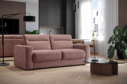 Rozkladacia pohovka pre každodenné spanie Lugano v nadčasovom dizajne zaujme svojou jednoduchosťou
a eleganciou.