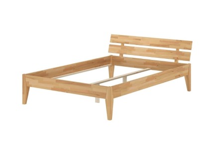 Nádherná, masívna posteľ z olejovaného dubového dreva. Na posteli nájdeme veľa prirodzených trhlín a nedostatkov , ktoré sa v dreve postupne objavujú.