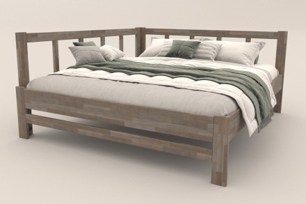 Milujete vôňu dreva? Tak je táto celomasívna posteľ perfektnou voľbou pre vás, pretože je z najkvalitnejších drevín buku a dubu.