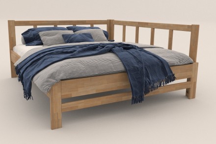 Milujete vôňu dreva? Tak je táto celomasívna posteľ perfektnou voľbou pre vás, pretože je z najkvalitnejších drevín buku a dubu.