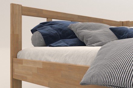 Milujete vôňu dreva? Tak je táto celomasívna posteľ perfektnou voľbou pre vás, pretože je z najkvalitnejších drevín buku a dubu.