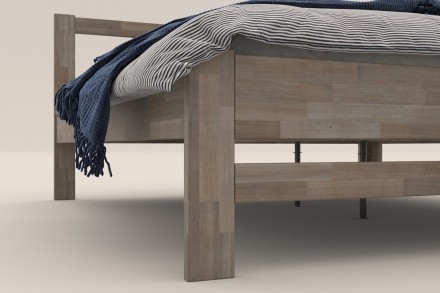 Milujete vôňu dreva? Tak je táto celomasívna posteľ perfektnou voľbou pre vás, pretože je z najkvalitnejších drevín buku a dubu.