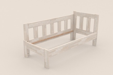 Utena predstavuje vzdušnú elegantnú posteľ z masívu s vertikálne členeným hlavovým čelom.