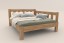 Utena predstavuje vzdušnú elegantnú posteľ z masívu s vertikálne členeným hlavovým čelom.