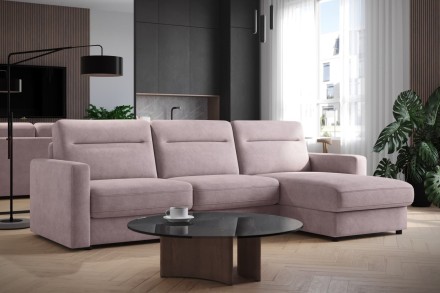 Rozkladacia pohovka pre každodenné spanie Lugano v nadčasovom dizajne zaujme svojou jednoduchosťou
a eleganciou.