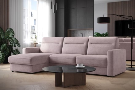 Rozkladacia pohovka pre každodenné spanie Lugano v nadčasovom dizajne zaujme svojou jednoduchosťou
a eleganciou.