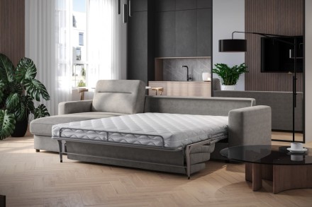 Rozkladacia pohovka pre každodenné spanie Lugano v nadčasovom dizajne zaujme svojou jednoduchosťou
a eleganciou.