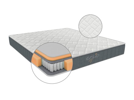 Matrac Kansas je vyrobený z kvalitných materiálov so zvýšenou priedušnosťou pre váš svieži spánok.