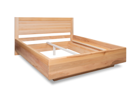 Masívna posteľ s prepracovaným dizajnom vznášajúcej sa postele