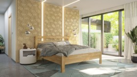 Vzdušná posteľ z kvalitného bukového alebo dubového dreva