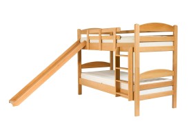 Kvalitná drevená poschodová posteľ Cholet je vyrobená z dubového dreva.