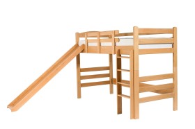 Kvalitná drevená poschodová posteľ Rouen je vyrobená z dubového dreva.