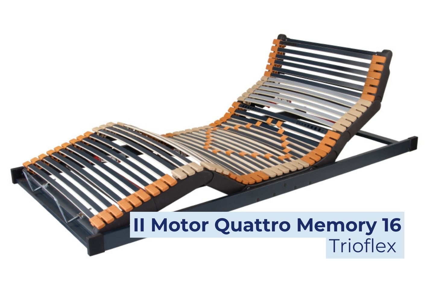 Trioflex II Motor Quattro Memory 16 helyzetbe állítható távirányítós ágyrács 90x200 cm